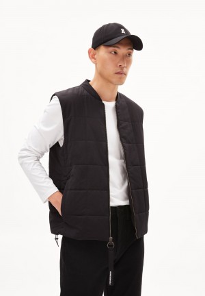 ARMEDANGELS AABISKO Waistcoat Regular Fit made of Polyamid Mix (recycled) Schwarz | HUAV-67438