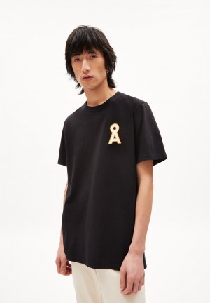 ARMEDANGELS AADONI A SIGNATURE T-Shirt Relaxed Fit made of Organic Cotton Schwarz | VXYG-69810