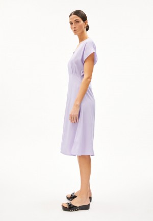 ARMEDANGELS AALBINE Woven Dress Regular Fit made of TENCEL™ Lyocell Mix Lavendel Hell | BXFP-40813