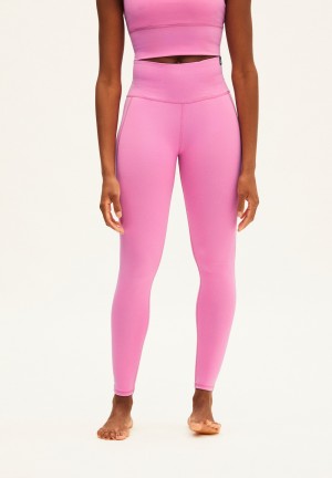 ARMEDANGELS AASANA LI Activewear Leggings made of Polyamide Mix (recycled) Raspberry Pink-bright Lime | NVIF-38492