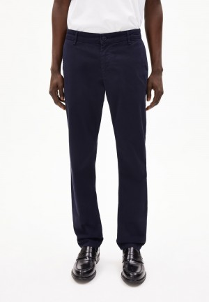 ARMEDANGELS AATHAN Chino Pants made of Organic Cotton Mix Night Sky | IHTE-62931