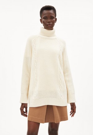 ARMEDANGELS AMALAA Sweater Oversized Fit made of Organic Wool Mix (recycled) Oatmilk | CMZL-38160