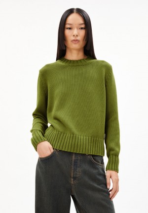 ARMEDANGELS AMALIAAS EREN COTTON Sweater Relaxed Fit made of Organic Cotton Dunkel | WQLH-59068