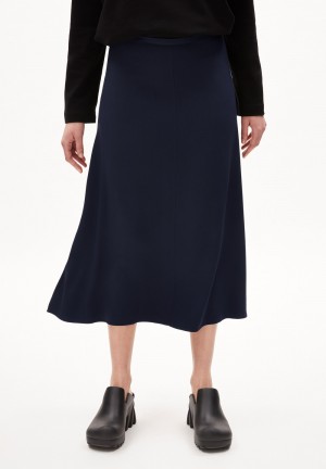 ARMEDANGELS ARAACE Woven Skirt Regular Fit made of TENCEL™ Lyocell Night Sky | HLWO-02386