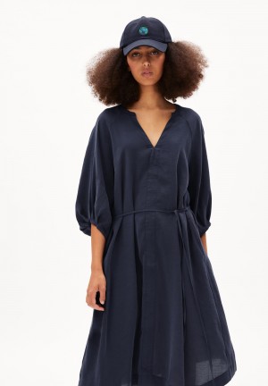 ARMEDANGELS ATESSAA Woven Dress Loose Fit made of TENCEL™ Modal Mix Night Sky | KVMY-24160