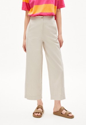 ARMEDANGELS CARUNAA LINO Woven Pants Regular Fit made of Linen-Mix Hell | IQCW-97526