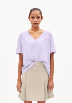 ARMEDANGELS DEMIKAA T-Shirt Oversized Fit made of Organic Cotton Lavendel Hell | FSCI-87934