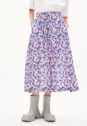 ARMEDANGELS ELODIAA MULTI FLORAL Woven Skirt Regular Fit made of TENCEL™ Lyocell Hell | GRBH-13649