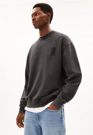 ARMEDANGELS FAALOS GMT DYE Sweatshirt Relaxed Fit made of Organic Cotton Schwarz | SGJI-47910