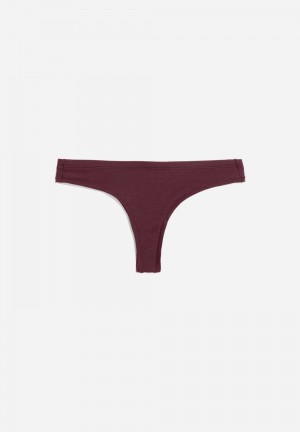 ARMEDANGELS FAARA String made of TENCEL™ Modal Mix Cranberry Juice | NPRD-68930