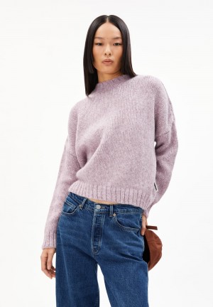 ARMEDANGELS INARAA PUIJPU Sweater Oversized Fit made of Alpaca Wool Mix Rosa Hell | TMAJ-15207