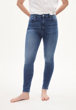 ARMEDANGELS INGAA Jeans Skinny Leg High Waist Organic Cotton Mix X-Stretch Waschen | OUQM-50843