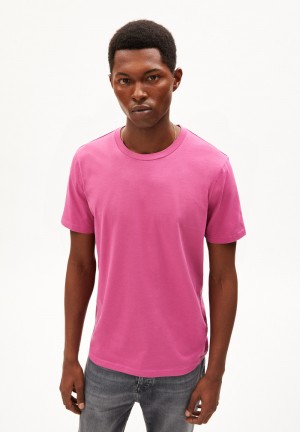 ARMEDANGELS JAAMES T-Shirt Regular Fit made of Organic Cotton Crushed Berry | SZJM-02485