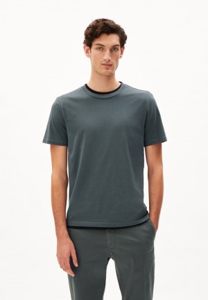 ARMEDANGELS JAAMES T-Shirt Regular Fit made of Organic Cotton Space Steel | NDZT-36892