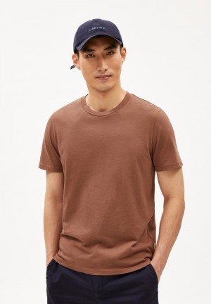 ARMEDANGELS JAAMES T-Shirt Regular Fit made of Organic Cotton Nutshell | RLVF-89207