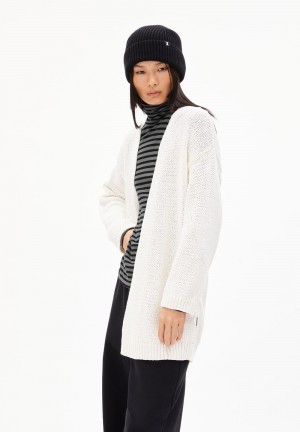 ARMEDANGELS JALDAA Cardigan Loose Fit made of Organic Cotton Weiß | MSZY-07128