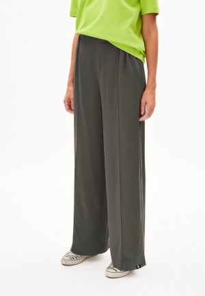 ARMEDANGELS JONVAALIE Woven Pants made of LENZING™ ECOVERO™ Viscose Space Steel | JUBZ-19708