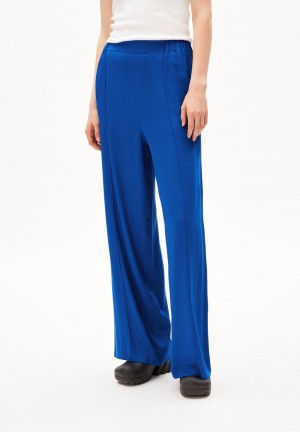 ARMEDANGELS JONVAALIE Woven Pants made of LENZING™ ECOVERO™ Viscose Blau | UHIP-36981