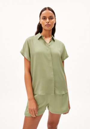 ARMEDANGELS LARISAANA Blouse Relaxed Fit made of LENZING™ ECOVERO™ Viscose Hell | XNHL-10245