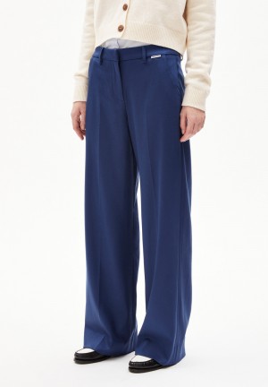 ARMEDANGELS LEANDRAA Woven Pants made of TENCEL™ Lyocell Mix Indigo | RCIZ-45786