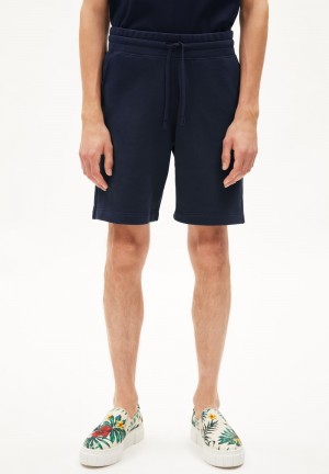 ARMEDANGELS MAARCO COMFORT Sweat Shorts made of Organic Cotton Mix Night Sky | HTDF-34192