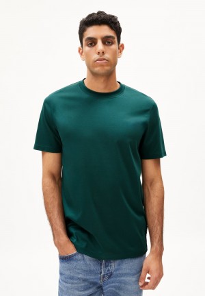 ARMEDANGELS MAARKOS MERC PREMIUM T-Shirt Relaxed Fit made of Organic Cotton Tiefes | KFEJ-21370