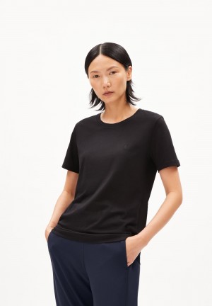 ARMEDANGELS MARAA LANAA T-Shirt Regular Fit made of Organic Cotton Schwarz | WKFN-59162