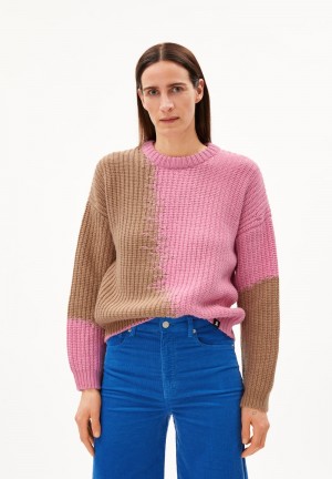 ARMEDANGELS MIYAAR Sweater Loose Fit made of Organic Wool Mix Rosa | TIFW-82651