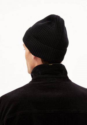 ARMEDANGELS NILDAAO COTTON Beanie made of Organic Cotton Schwarz | PCQL-90534