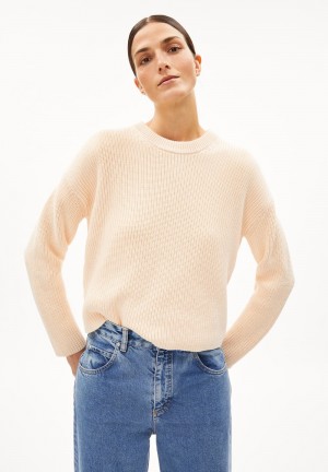 ARMEDANGELS NURIAAS Sweater Loose Fit made of Organic Cotton Vanilla Sky | WNSH-10549