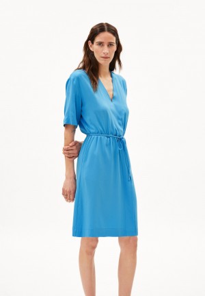 ARMEDANGELS RAUJAA Woven Dress Loose Fit made of LENZING™ ECOVERO™ Viscose Blueniverse | HQTL-47396