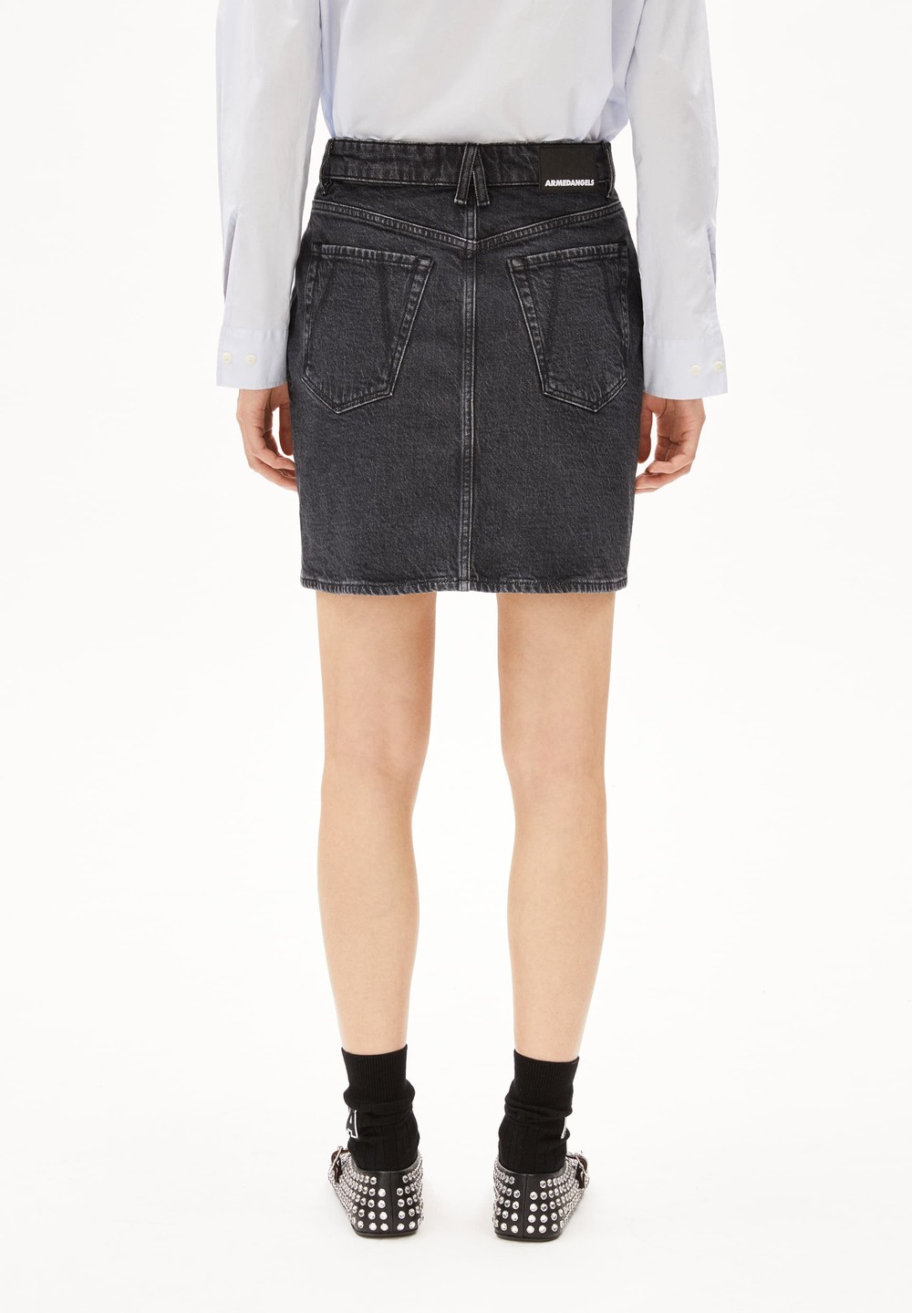 ARMEDANGELS AACAMARI Denim Skirt Regular Fit made of Organic Cotton Mix Star Dust | AQEK-14729