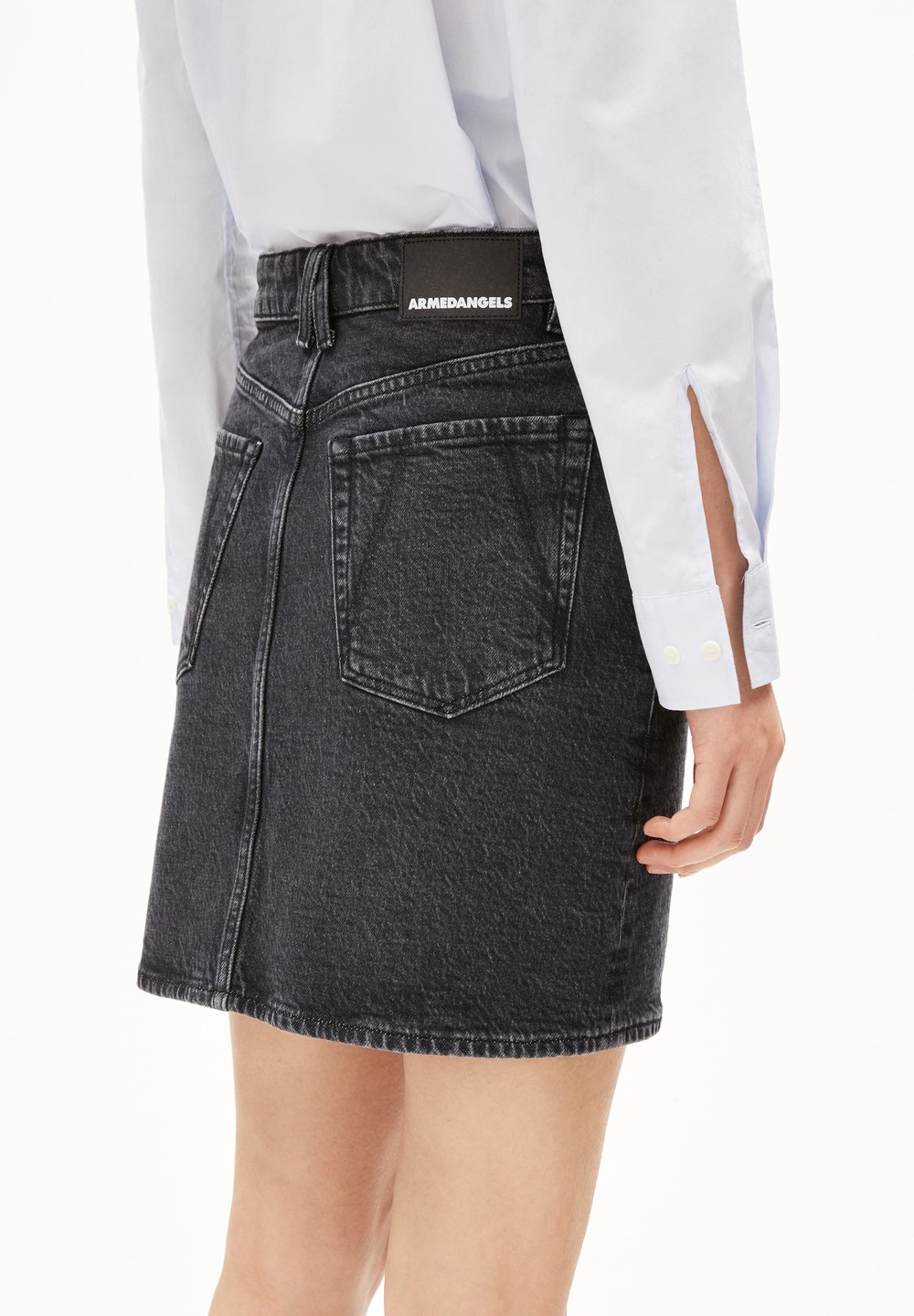 ARMEDANGELS AACAMARI Denim Skirt Regular Fit made of Organic Cotton Mix Star Dust | AQEK-14729