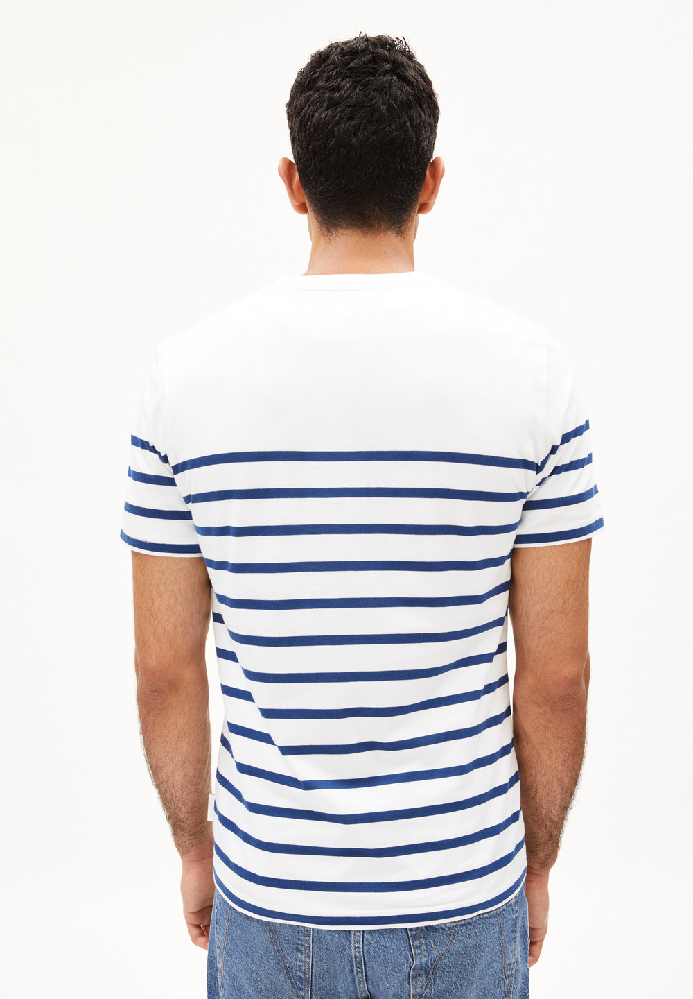 ARMEDANGELS AADROS STRIPES T-Shirt Regular Fit made of Organic Cotton Indigo | TIPZ-29405