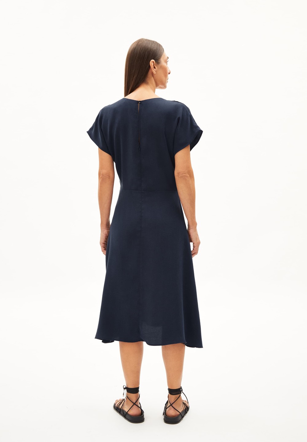 ARMEDANGELS AALBINE Woven Dress Regular Fit made of TENCEL™ Lyocell Night Sky | LHWK-50916