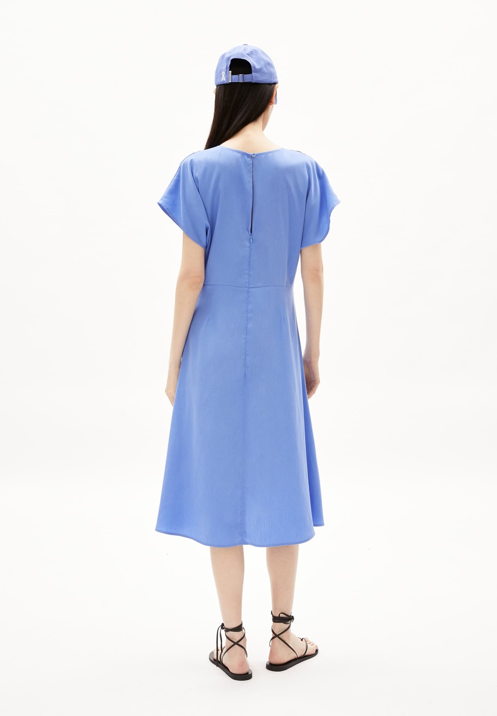 ARMEDANGELS AALBINE Woven Dress Regular Fit made of TENCEL™ Lyocell Mix Blau | MILH-27569