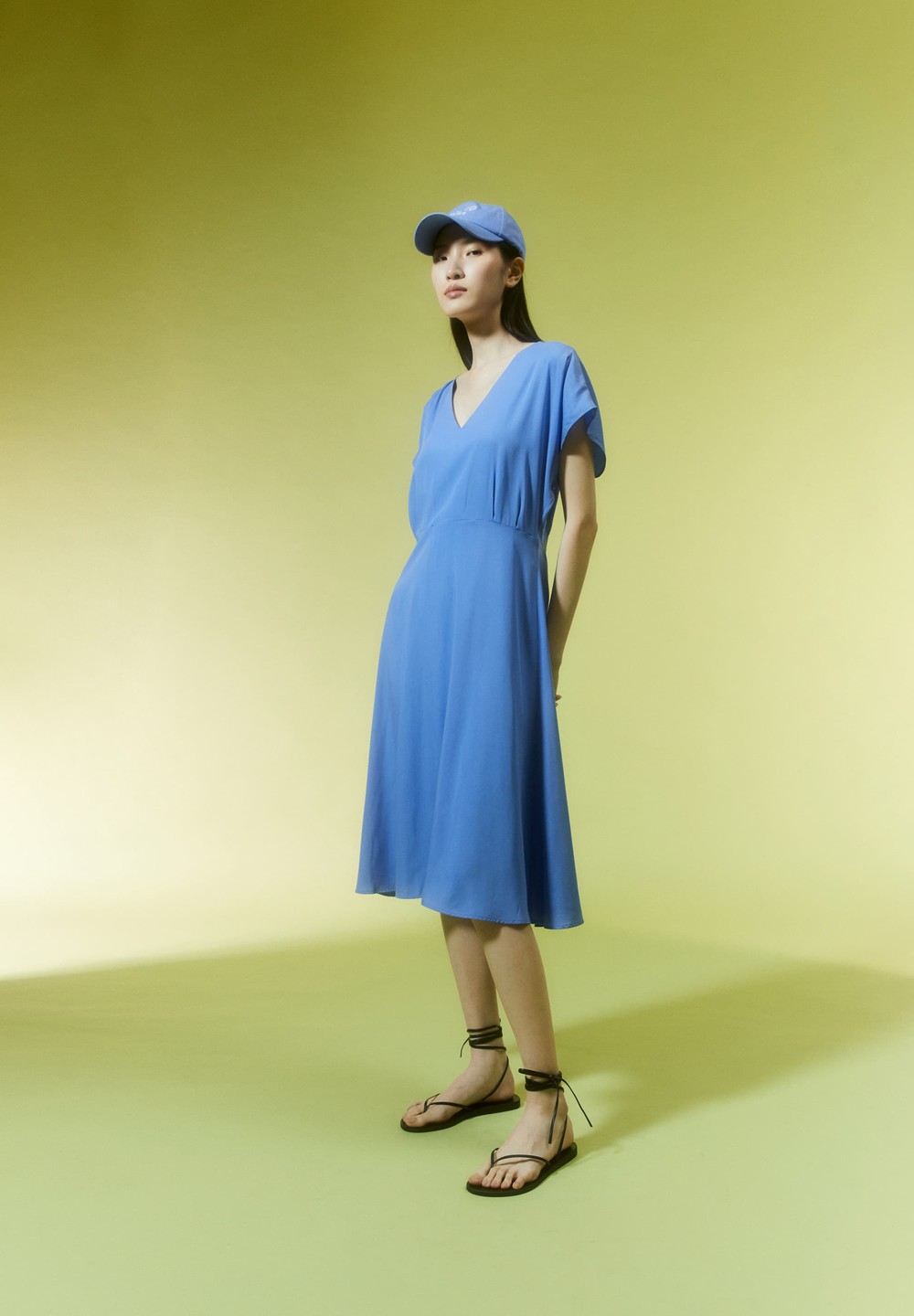 ARMEDANGELS AALBINE Woven Dress Regular Fit made of TENCEL™ Lyocell Mix Blau | MILH-27569