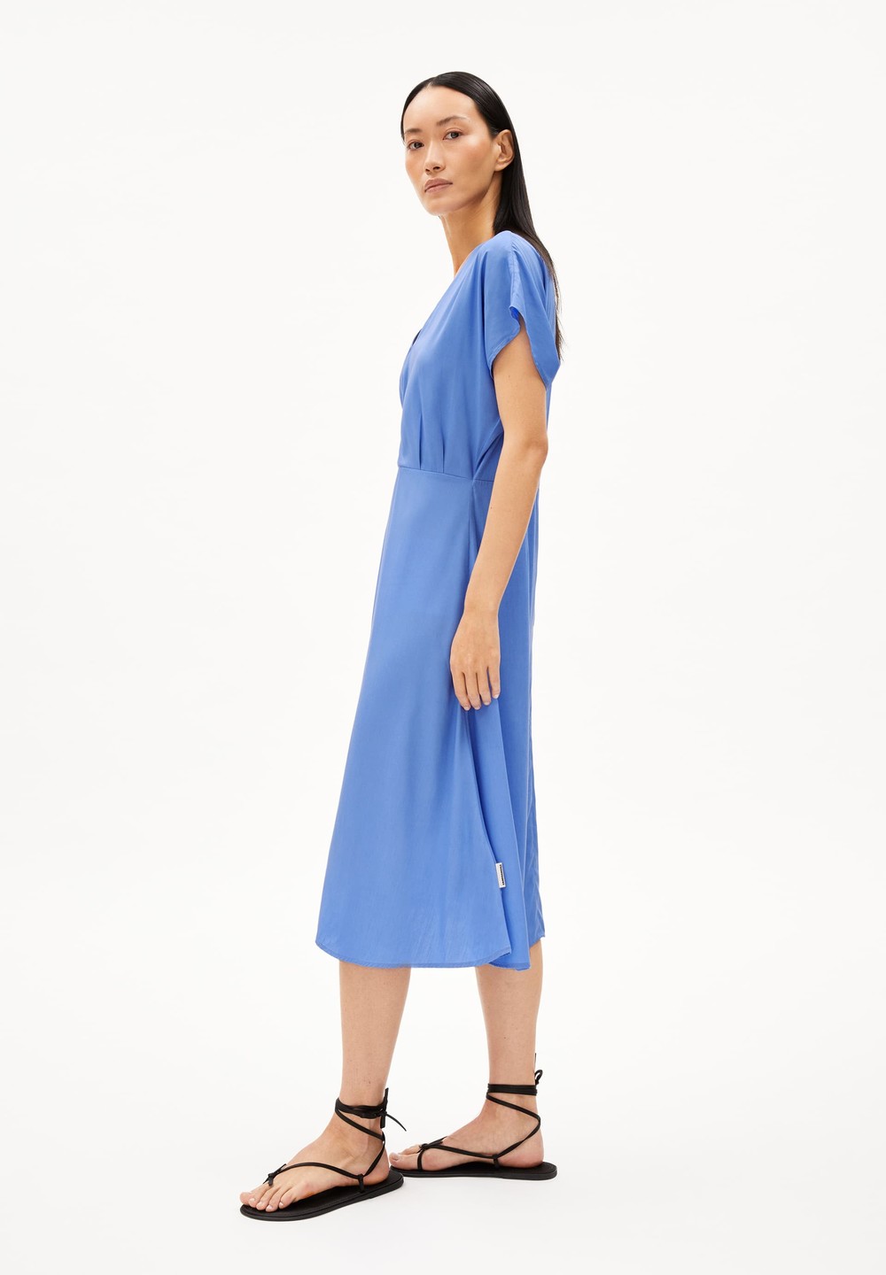 ARMEDANGELS AALBINE Woven Dress Regular Fit made of TENCEL™ Lyocell Mix Blau | MILH-27569