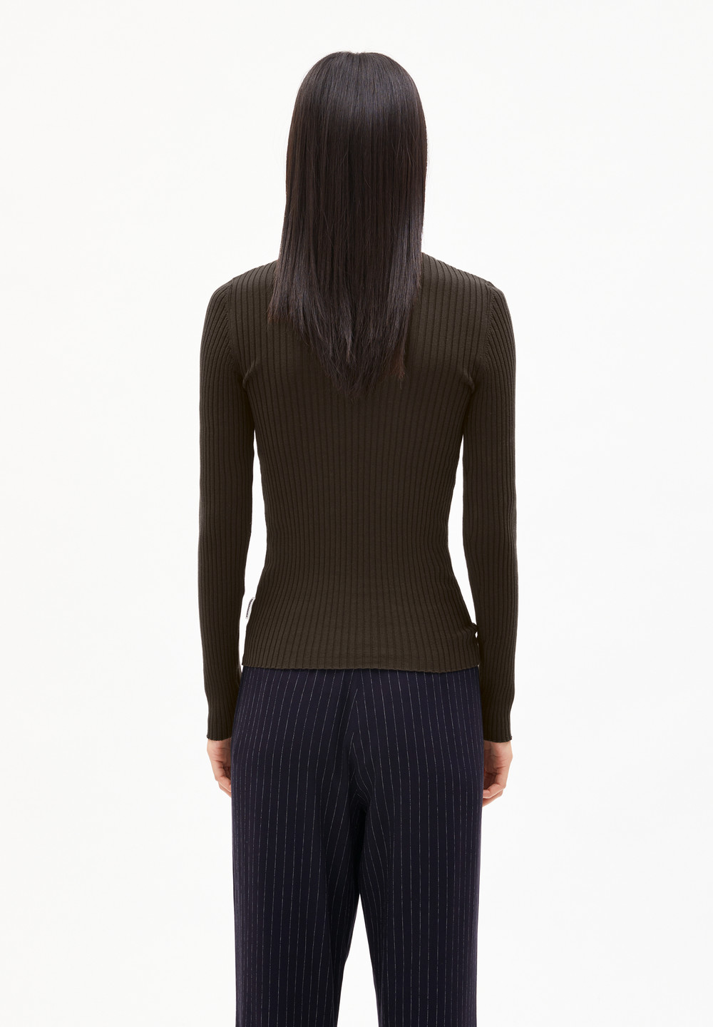 ARMEDANGELS ALAANIA Sweater Slim Fit made of Organic Cotton Kaffee | UNHK-81629