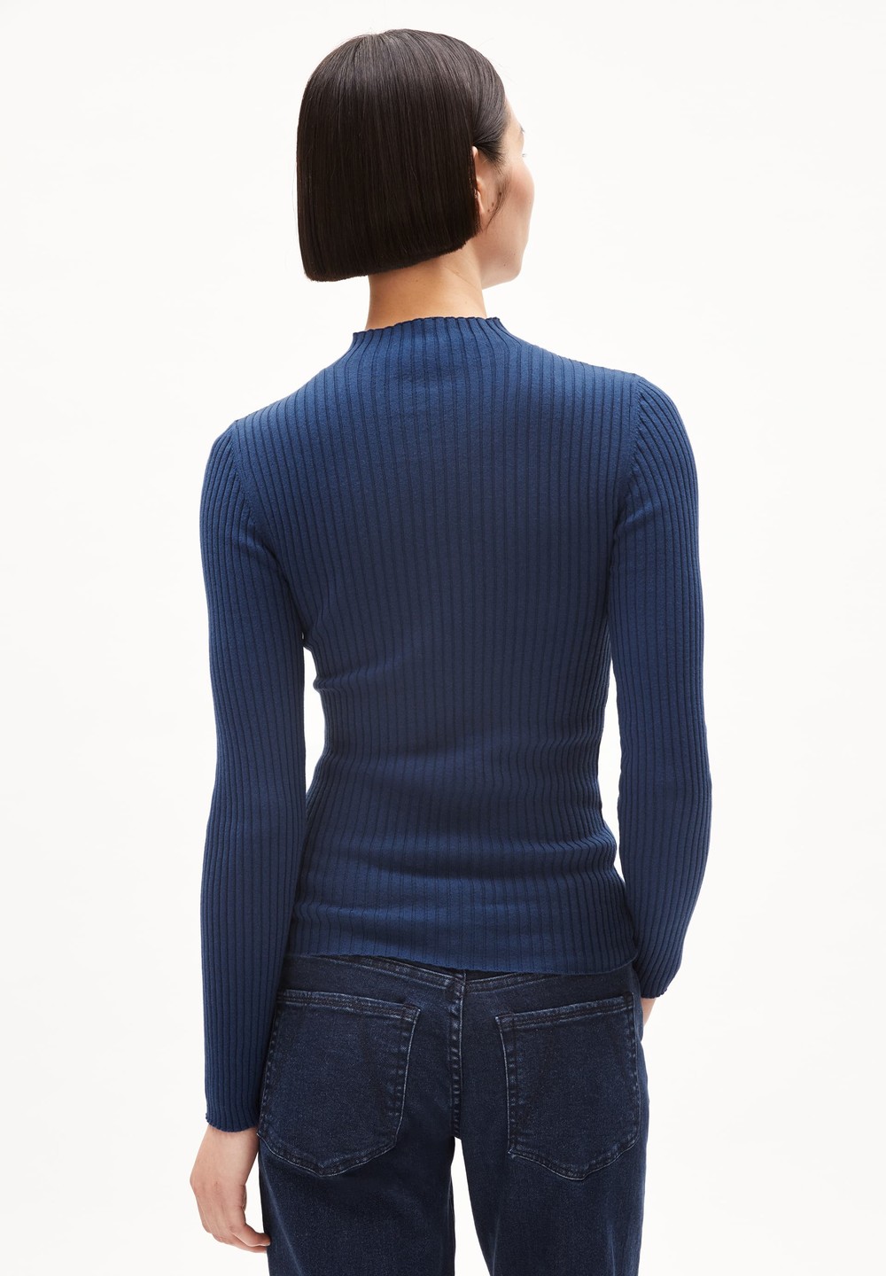 ARMEDANGELS ALAANIA Sweater Slim Fit made of Organic Cotton Indigo | BIDR-12483