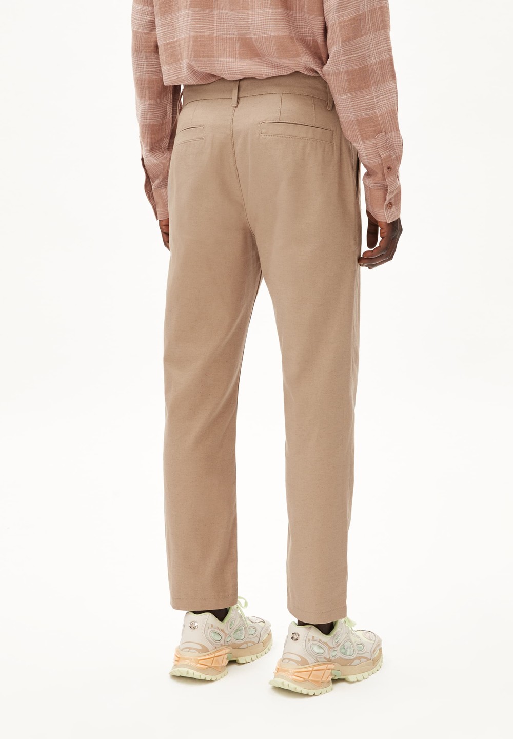 ARMEDANGELS ALVAARO LINEN Chino Pants made of Linen-Mix Cinnamon Dust | QNYC-78293