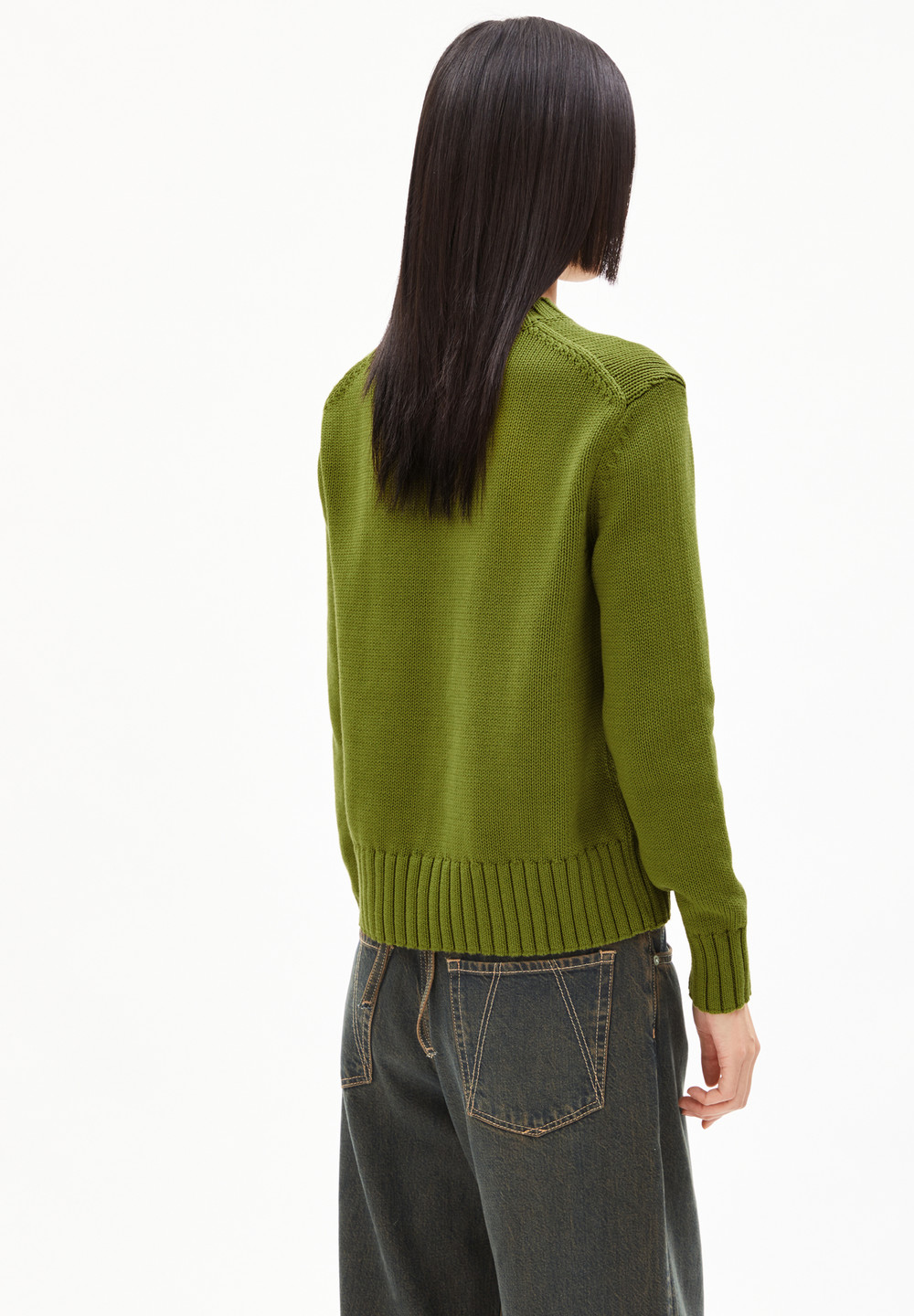 ARMEDANGELS AMALIAAS EREN COTTON Sweater Relaxed Fit made of Organic Cotton Dunkel | WQLH-59068