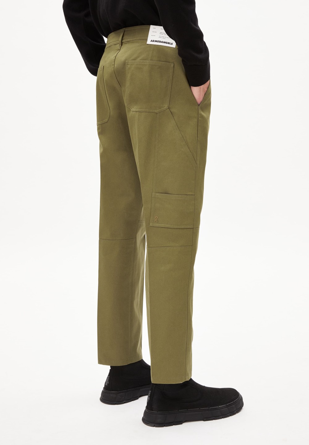 ARMEDANGELS ARBEJAA Pants Regular Fit made of Organic Cotton Oliva | KDUB-32019