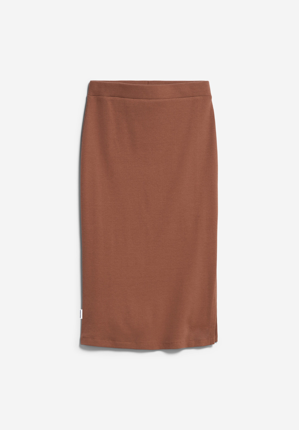 ARMEDANGELS AZITAA Rib-Jersey Skirt Slim Fit made of Organic Cotton Mix Nutshell | VKLF-69124