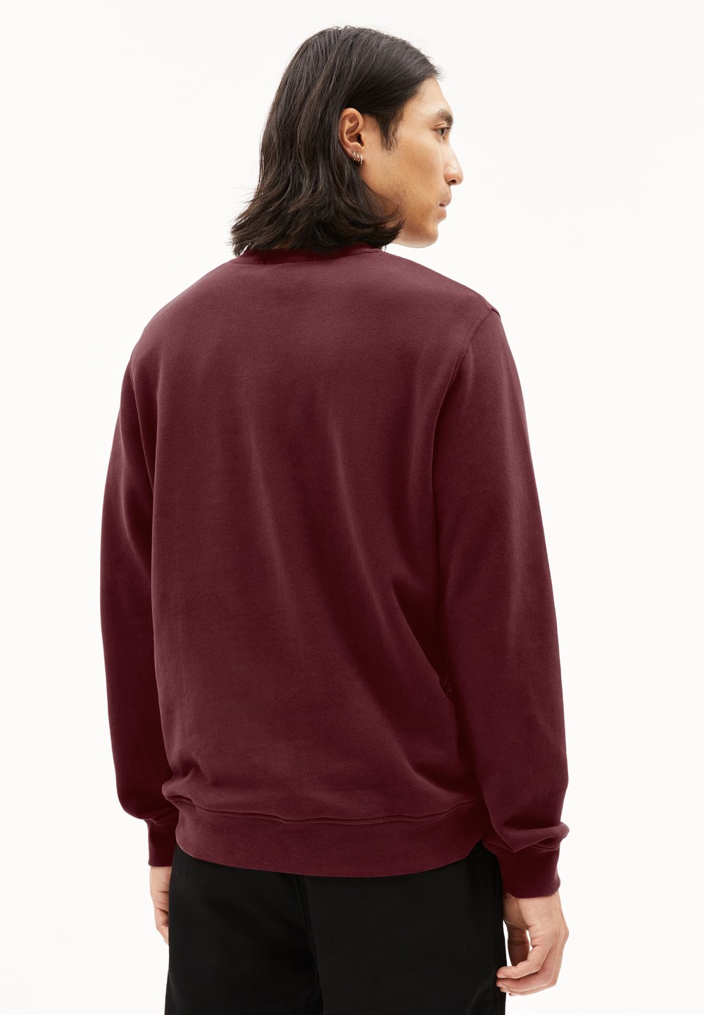 ARMEDANGELS BAARO COMFORT Sweatshirt Regular Fit made of Organic Cotton Mix Cranberry Juice | FXTE-95237