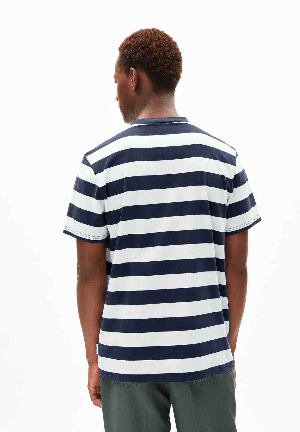 ARMEDANGELS BAHAAR STRIPES T-Shirt Relaxed Fit made of Organic Cotton Night Sky-white | VTOZ-64802