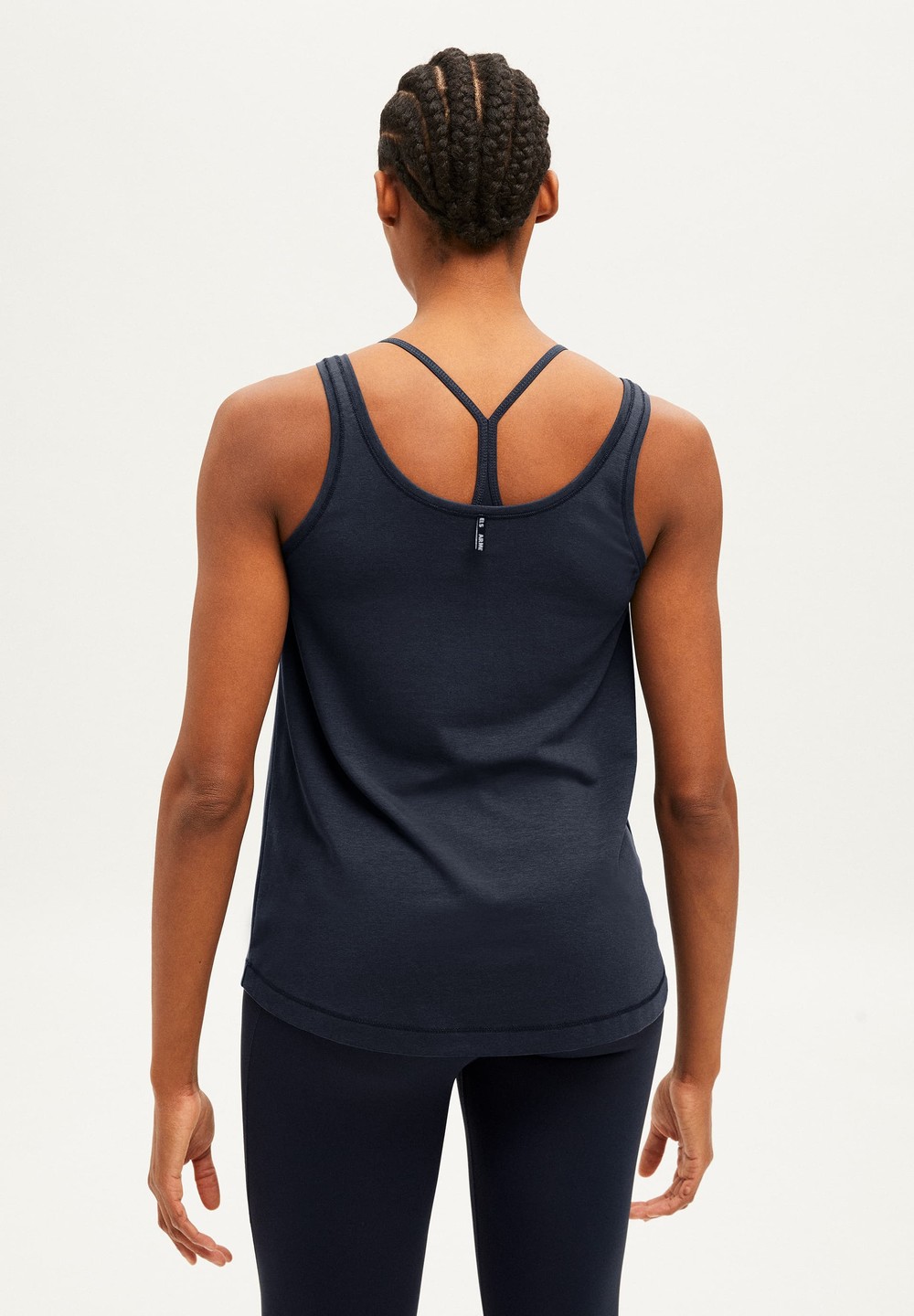 ARMEDANGELS BENISHAA Activewear Top made of TENCEL™ Lyocell Mix Indigo | GQVI-14279