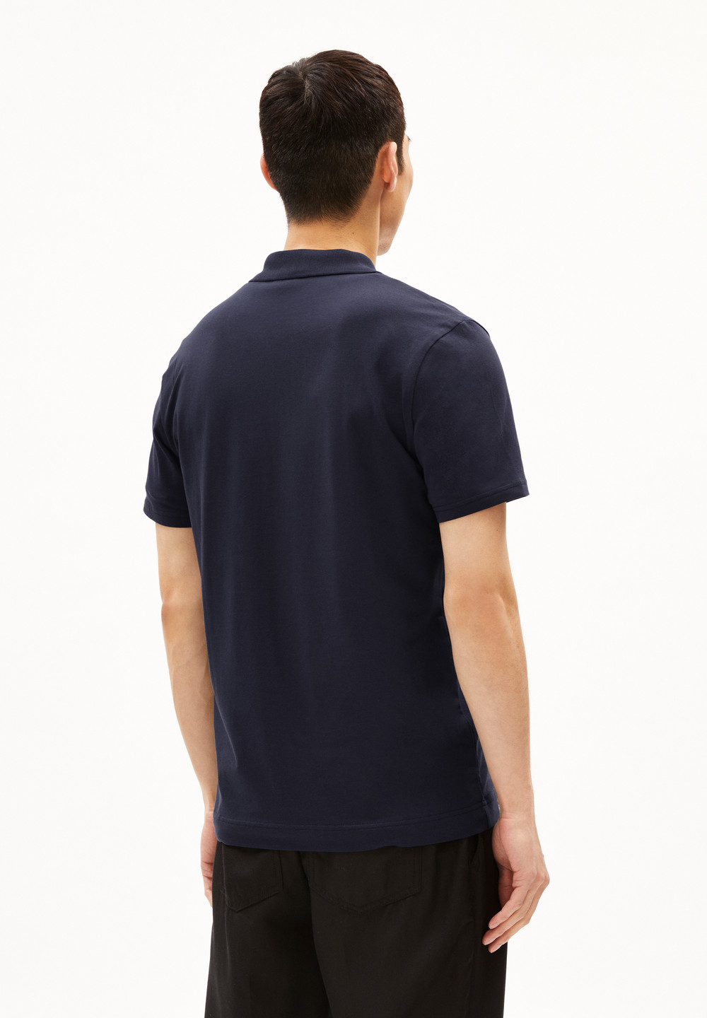 ARMEDANGELS BRAAN PREMIUM Polo T-Shirt Regular Fit made of Organic Cotton Mix Night Sky | GEPB-92483