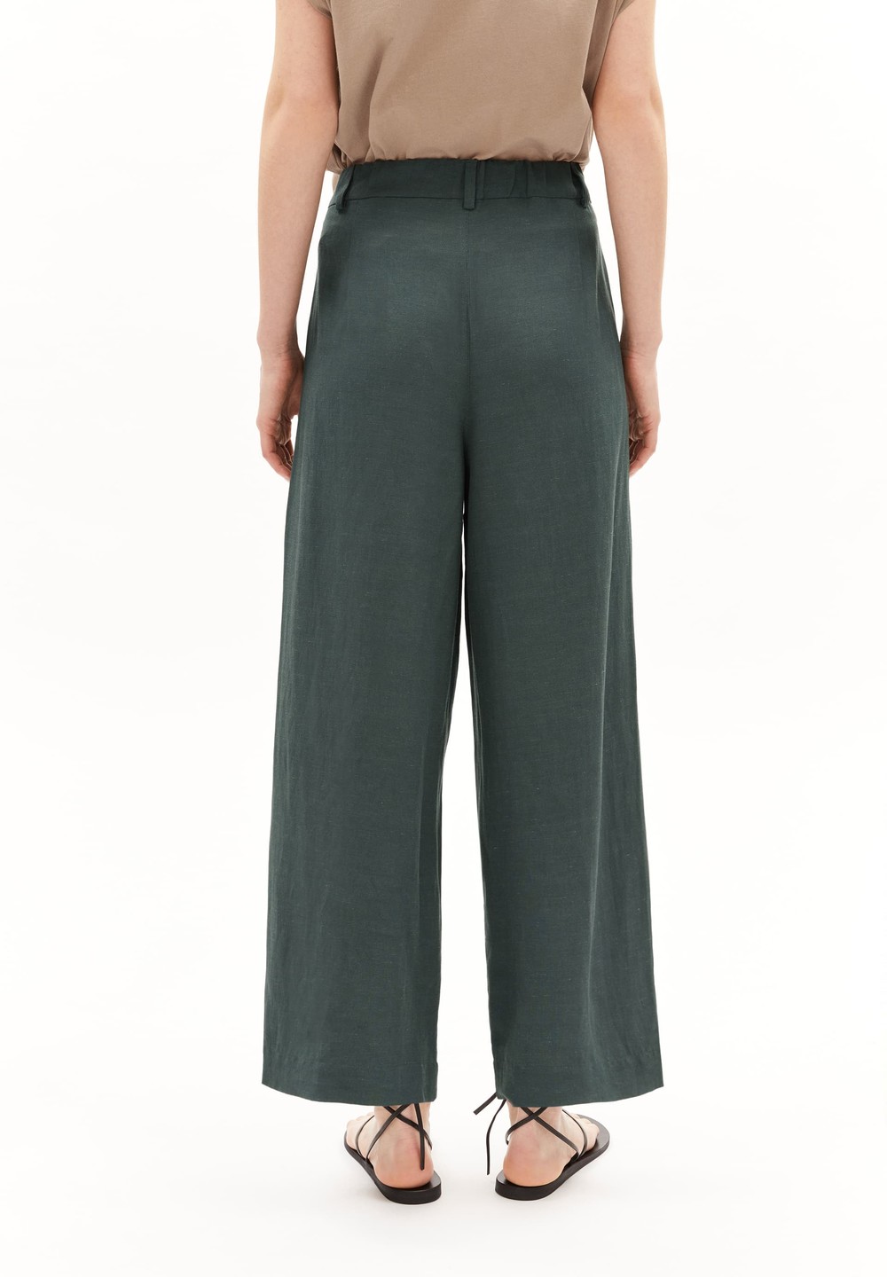 ARMEDANGELS CAARUNUS LINO Woven Pants made of Linen-Mix Space Steel | IPDZ-91325