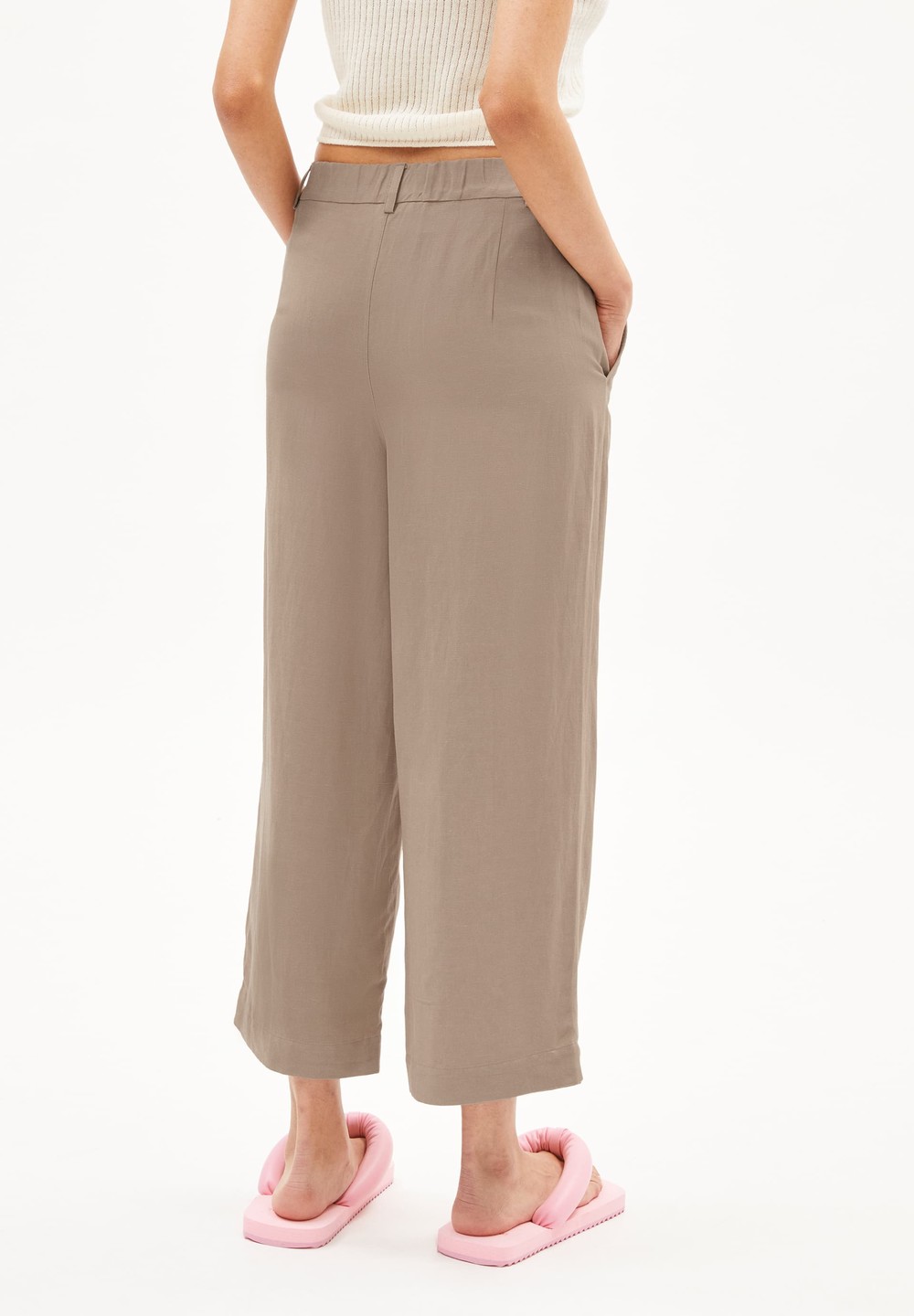 ARMEDANGELS CAARUNUS LINO Woven Pants made of Linen-Mix Cinnamon Dust | TPGL-85794